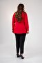 Women's Plus Size Waist Detailed Blouse Red - 5