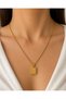 Letter N Necklace Gold Color Steel Non-Tarnish Letter Necklace - 3