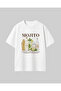 Mojito Cocktail Printed 100% Cotton Unisex Oversize T-Shirt - 2