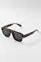 Vasta Women's Sunglasses Oversize Large Glass Leopard Patterned 55 Ekartman Double Bridge Modern