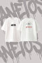Katy Perry Witness Design Printed Oversize Crew Neck T-Shirt White