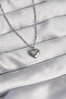 316L Steel Silver Color Heart Model Love Necklace