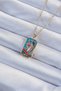 316L Steel Chain Gold Color Colorful Enamel Tarot Necklace with Crown and Girl Figure