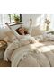 Duvet Cover Set 100% Washed Cotton, Khaki, Double 200x200cm