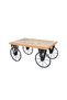 RETODESİGN TEKERLEKLİ DİKDÖRTGEN ORTA SEHPA - 2