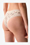 Women Comfy Cotton Brazilian Cream/Pink Briefs - 2