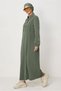 Stand-Up Collar Track Suit Dress 46717
