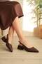 Mooien - 5cm Women's High Heel Shoes Tesla Skin Brown