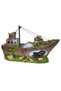 Decor acvariu epava de yaht 30 cm - 3