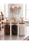 Bamboo Leak-Proof Glass Spice Jar with Deer Lid, 3-Piece Storage Set - 1000 Cc - 2