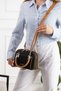 As 731 Double Strap Lined Hand and Shoulder Bag Suitable for Daily Use Black Taba - 3
