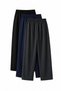 Set of 3/Pack Unisex Men'S/Women's Regular Fit/Comfortable Cut/Comfortable Fit Multi-Color Pipe/Straight Leg Sweatpants - 3