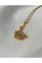 Pink Stone Swan Steel Necklace - Pink Stone Swan Necklace - 2