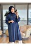 3219 Shirt with Cuff Epaulet Detail Navy Blue