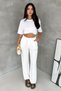 Urban Ease Women's High Waist Palazzo Jean Trousers - 2