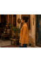Mustard Color Bohemian Jacket with Floral Embroidery and Pocket Detail - 2