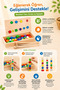 Wooden Line up Set Montessori Educational Wooden Toy |   Color Matching and Sorting Game - 3