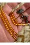 Old Antique 99 Luk Fire Amber Old Antique with Silver Tassels - 2