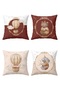 Flying Balloons Patterned 4-Piece Children's and Baby Pillowcase Set - 3