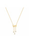 Aurevina Double Butterfly Women Necklace 316L Stainless Steel Necklace with Stone Detail - 2