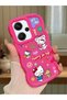 Redmi Note 13 Pro Plus 5g Compatible Case with Camera Protector Red Silicone Couple Phone Case Kitty Pattern
