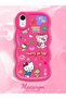 iPhone Xr Compatible Case Camera Protector Red Silicone Couple Phone Case Kitty Pattern - 2