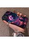 Oppo A15S Compatible Silicone Edge Hard Back Case Couple Phone Case Planet Pattern - 2