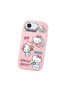 iPhone 17E Compatible Case Camera Protector Pink Silicone Couple Phone Case with Kitty Pattern - 3