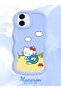 Samsung Galaxy A06 Compatible Case Camera Protector Blue Silicone Couple Phone Case Kitty Pattern - 2