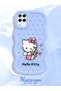 Samsung Galaxy M12 Compatible Case Camera Protector Blue Silicone Couple Phone Case Kitty Pattern - 2