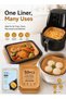 Air Fryer Paper Liners 50 Pcs | Non Stick Disposable Oil Proof Parchment Paper | Food Grade Baking Liners For Air Fryer Oven Microwave - 5