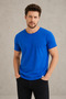 Men's Regular Fit Crew Neck Basic 5-Piece T-Shirt Pack – Black-Anthracite-Orange-Sax-Khaki - 4
