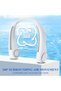 Neck Fan Cooler Bladeless Rechargeable – Portable Hands-Free Neck Fan with 360° Airflow, USB Rechargeable, Quiet Personal Cooling Fan for Outdoor, Travel, Office & Sports – White - 4