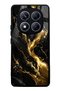 Xiaomi Redmi Note 14 Pro 5g Obsidian Gold Flow Design Glossy Phone Case