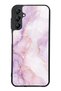 Samsung A14 Lavender Rose Marble Design Glossy Phone Case