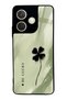Oppo A5 Pro Glossy Phone Case with Sage Lucky Clover Design