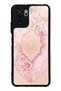 Xiaomi Redmi Note 10 Glossy Phone Case with Blush Ottoman Rose Design