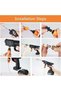 Generic Cordless High Pressure Washer Gun | Portable Power Washer with 2 Rechargeable Batteries, 6-in-1 Adjustable Spray Nozzle & Foam Cannon | Self-Priming Water Hose Car Washer for Cars, Garden, Pat - 7