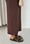 Soft Motion Women's Lycra Crew Neck Slit Maxi Dress - 4