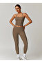 بلوزة نسائية بتصميم X Back وياقة مربعة - 3
