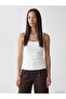 Lcw Everyday Brown U-Neck Embroidered Women's Undershirt
