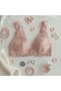 Women's Lace Front Snap Breastfeeding Bra Dusty Rose Color Bb2678 - 5