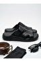 -Genuine Leather Men's Slippers - 2