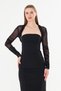 Strapless Cut-Out Bolero Tulle Detailed Special Occasion Dress