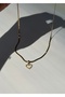 Steel Heart Gold Color Necklace 45 cm (+5 cm Extension) - 2