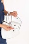 Women's Double Compartment Hand and Shoulder Bag Shb.2228 White - 4