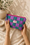 Makeup Bag Quilted Organizer - Travel Cosmetic Organizer Zippered Multi-Purpose Women's Bag 23X14X6 cm - 4
