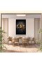 60x90 cm / 24x36 Inch Gallery Wrapped Canvas | UAE Golden Typography Wall Art | Burj Khalifa Falcon Desert Wall Decor | Luxury Dubai Emirates Poster | HD 250GSM Cotton Canvas - 2
