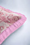 Tropical Flamingo Patterned Fringed Pillowcase-Exotic Bird Powder Cream Pink Tassel Throw Pillow Cover - 8
