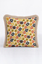 Retro Floral Daisy Fringed Pillowcase - Nostalgic Floral Mustard Mink Tassel Throw Pillow Cover - 2